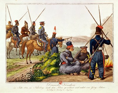 Don Cossacks in 1814 by Austrian School